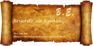 Bruchács Evelin névjegykártya