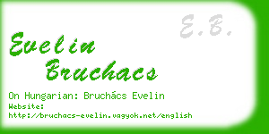 evelin bruchacs business card